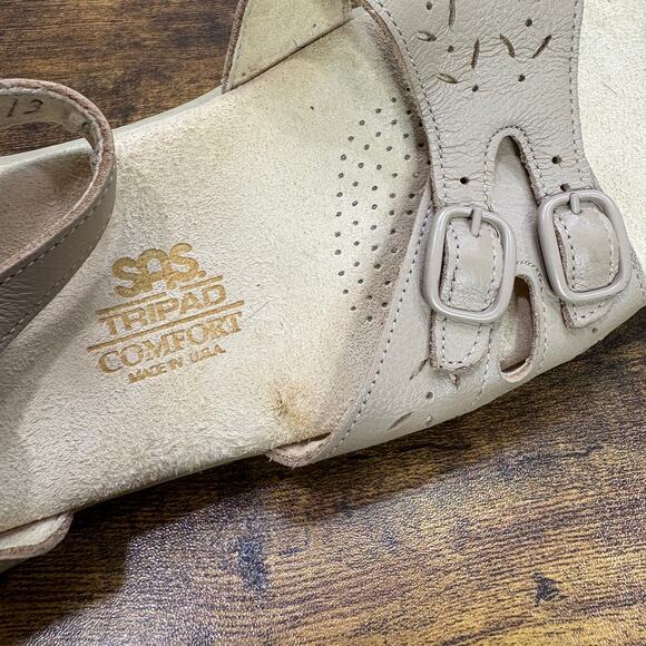 SAS Size 8 Sandals Duo Quarter Strap Narrow Width Tripad Comfort Warm Stone Tan - Picture 6 of 14